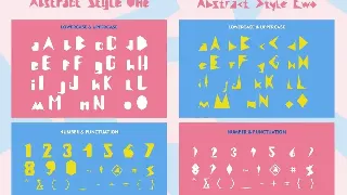 Abstract Style font