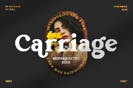 Carriage - Modern Retro Serif Font