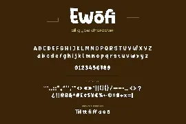 Ewofi font