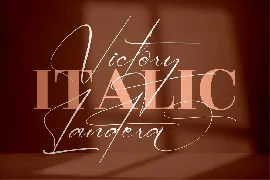 Victory Landera Signature font