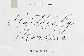 Harttenly Mondise Luxury Script Font