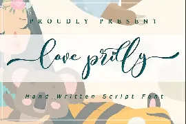 Love Prilly - Valentines Script Font