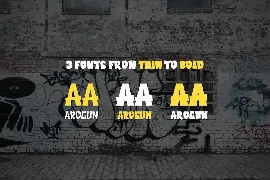 AROGUN - Graffiti Display Font