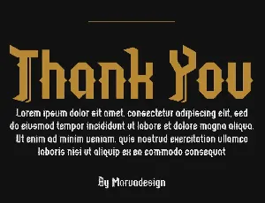 Burtonia - A Modern Gothic Font