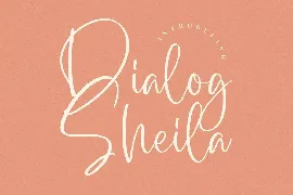 Dialog Sheila font