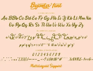 Bojimtes font