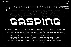 Gasping font