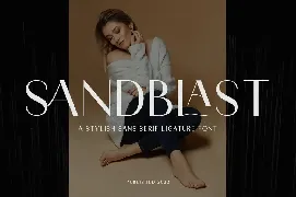 Sandblast - Fashion Font