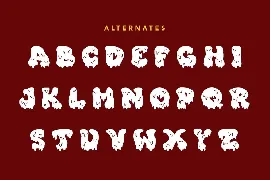 Sticky Blood - Dripping Halloween Font