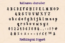 Halloween font