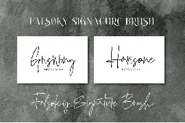 Falsoky Signature Brush font