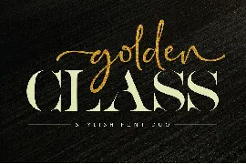 Golden Class - Font Duo