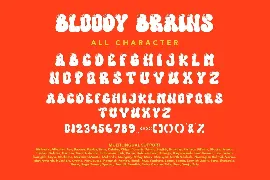 Bloody Brains - Dripping Halloween Font