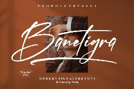 Banetigra Modern Signature Font