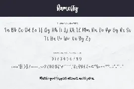 Ramesty font