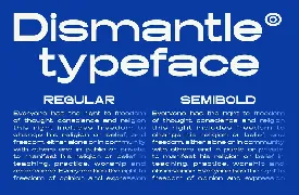 Dismantle - A Modern Sans Serif Font