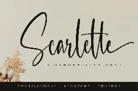 Scarlette - A Modern Handwritten Font