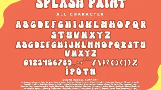 Splash Paint font