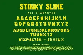 Stinky Slime - Dripping Halloween Font