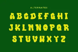 Stinky Slime - Dripping Halloween Font