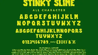 Stinky Slime - Dripping Halloween Font