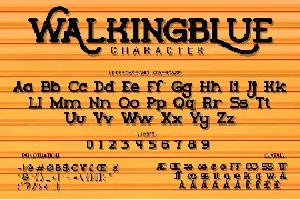 Walkingblue - Retro Rough Font