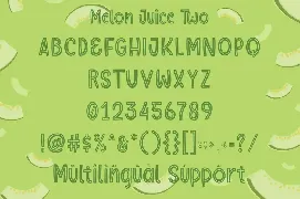 Melon Juice - Freshty Font