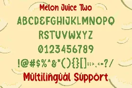 Melon Juice - Freshty Font