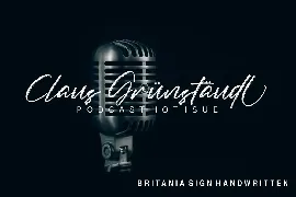 Britania Sign font