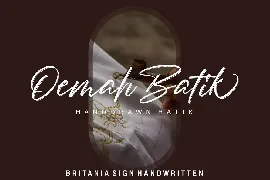 Britania Sign font