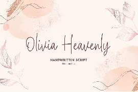 Olivia Heavenly font