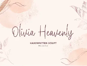 Olivia Heavenly font