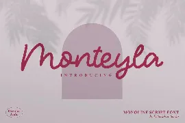 Monteyla Monoline Script Font