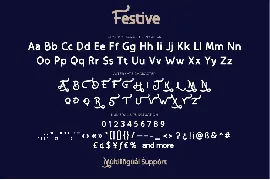 Festive font