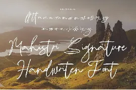 Mahistri Signature font