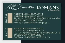 Romans Rexamples Font Duo