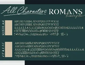 Romans Rexamples Font Duo