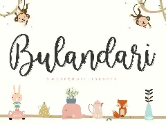 Bulandari Calligraphy Font