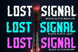 Block Glitch Font