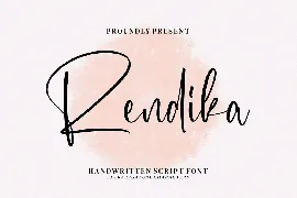 Rendika font