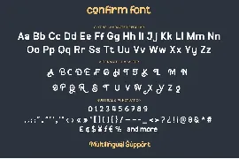 Confirm font