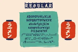 Hitoru Ramen font