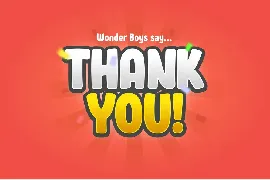 Wonder Boys - Game Font