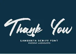 Lambreta Script Font