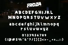 Froza font