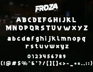 Froza font