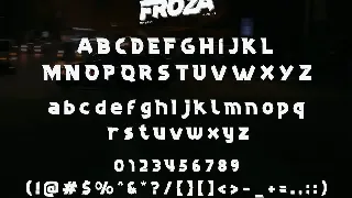 Froza font