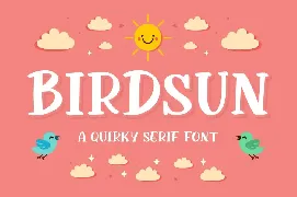 Birdsun - Playful Font