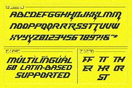 Command Blast - Speed Display Font