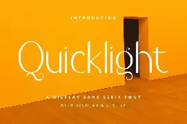 Quicklight - Advertisement Font